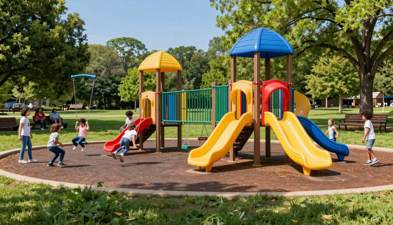 Children at Chastain Park playground