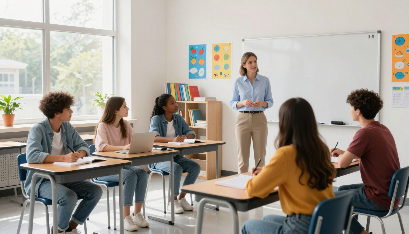 Students in a Buckhead school classroom