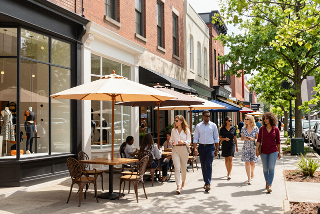 Buckhead Village street scene