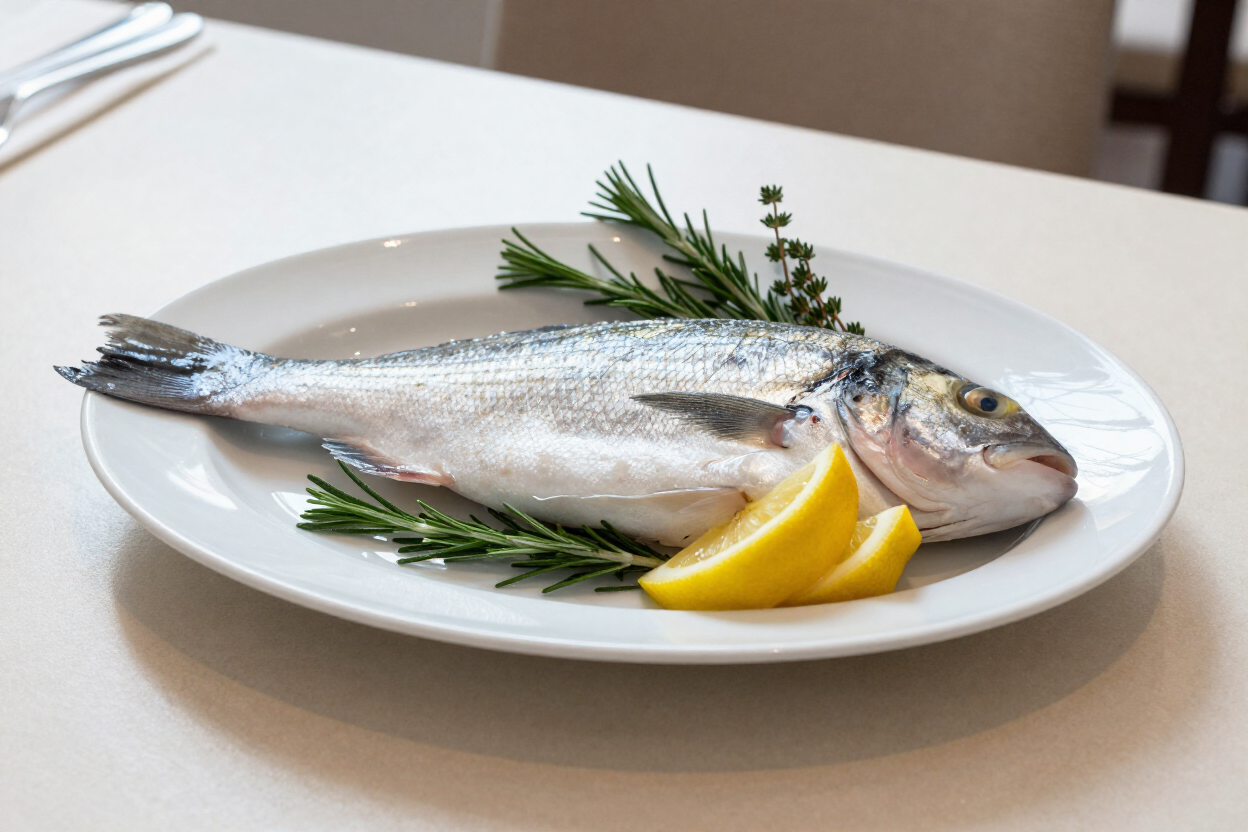Kyma whole branzino Mediterranean plate