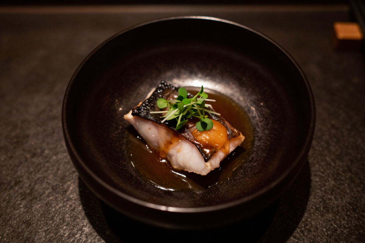 Nobu Atlanta black cod miso presentation