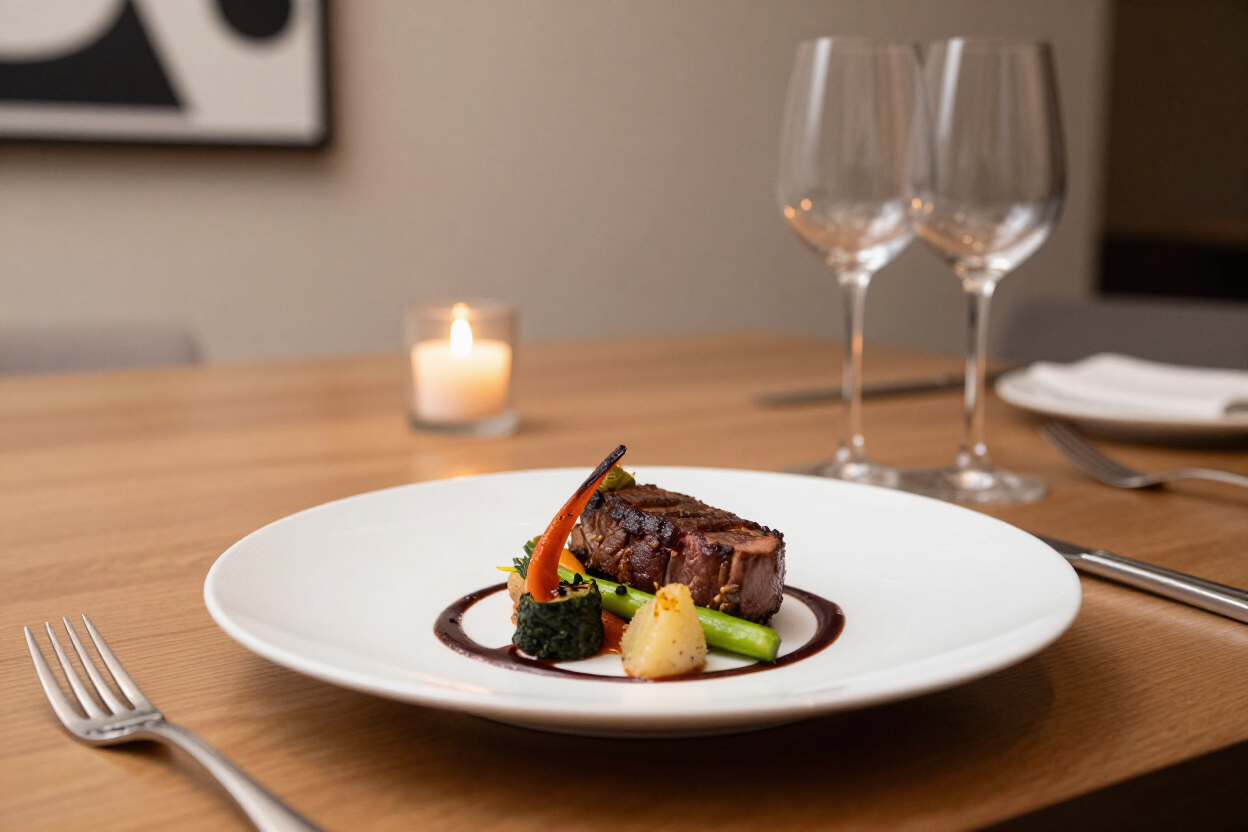Aria Restaurant contemporary American plate