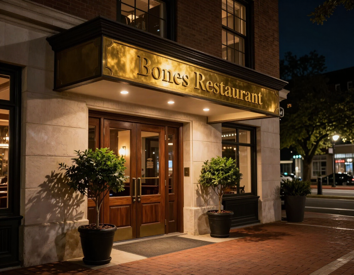 Bones Restaurant exterior entrance