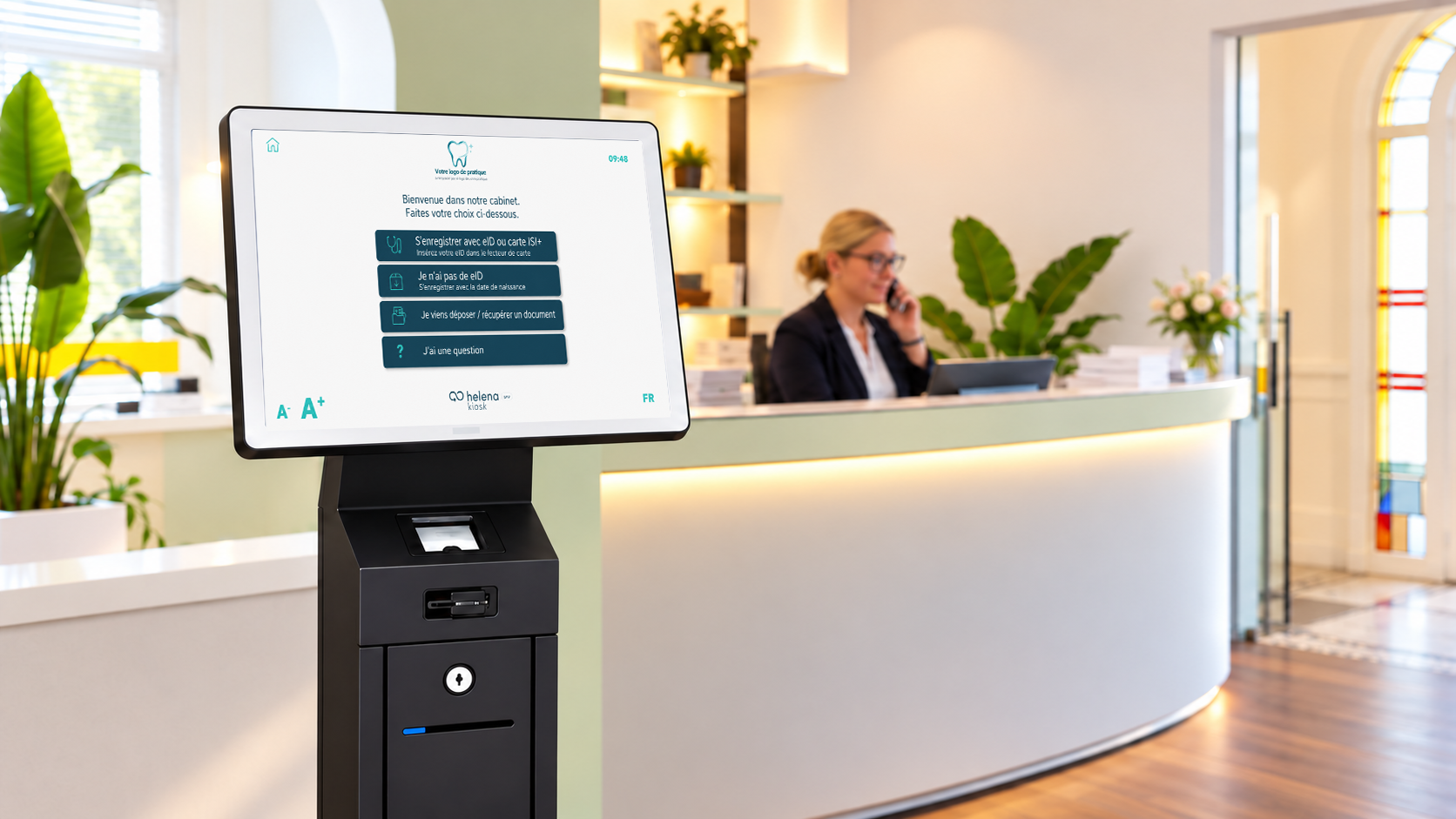 Une borne d’accueil efficace pour votre cabinet