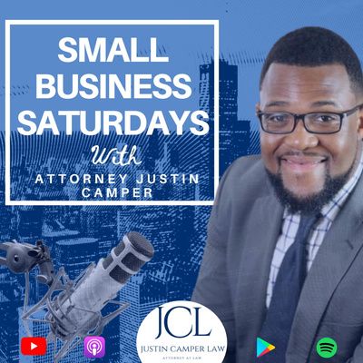 Promotional image for Business Saturdays with Attorney Justin Camper.