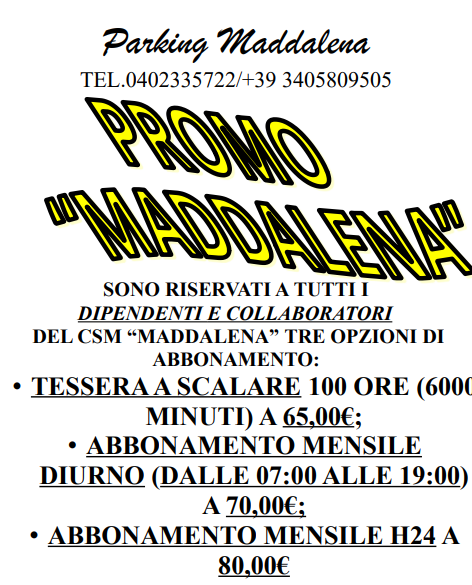 PROMO MADDALENA