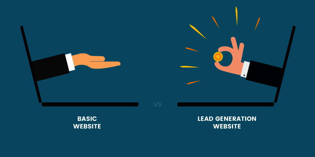 website page vs lead generation website pages