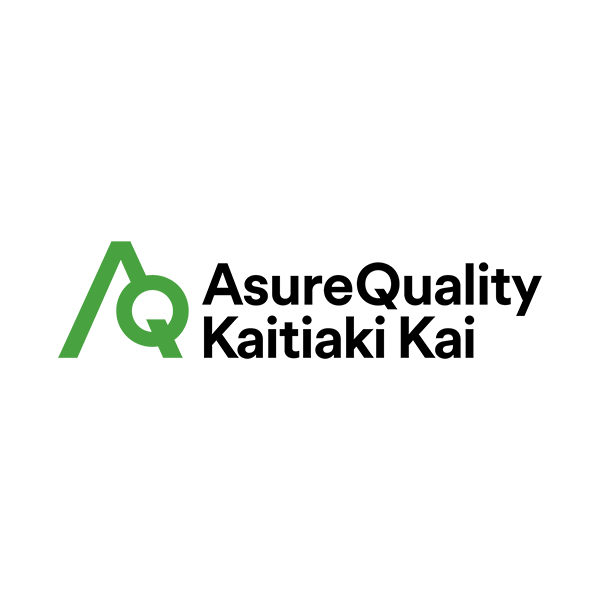 Logo of AsureQuality Kaitiaki Kai, featuring a green 