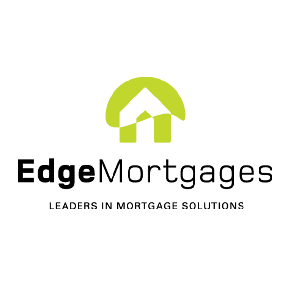 Edge Mortgages logo: Green house icon with curved top; company name and tagline 