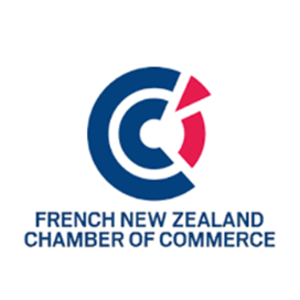 Logo: Blue and red 