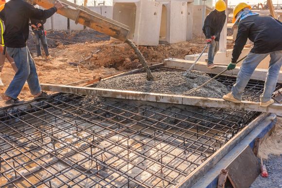 a pump is used to pour concrete