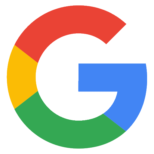 Google logo with a multicolored capital G in red, yellow, green, and blue