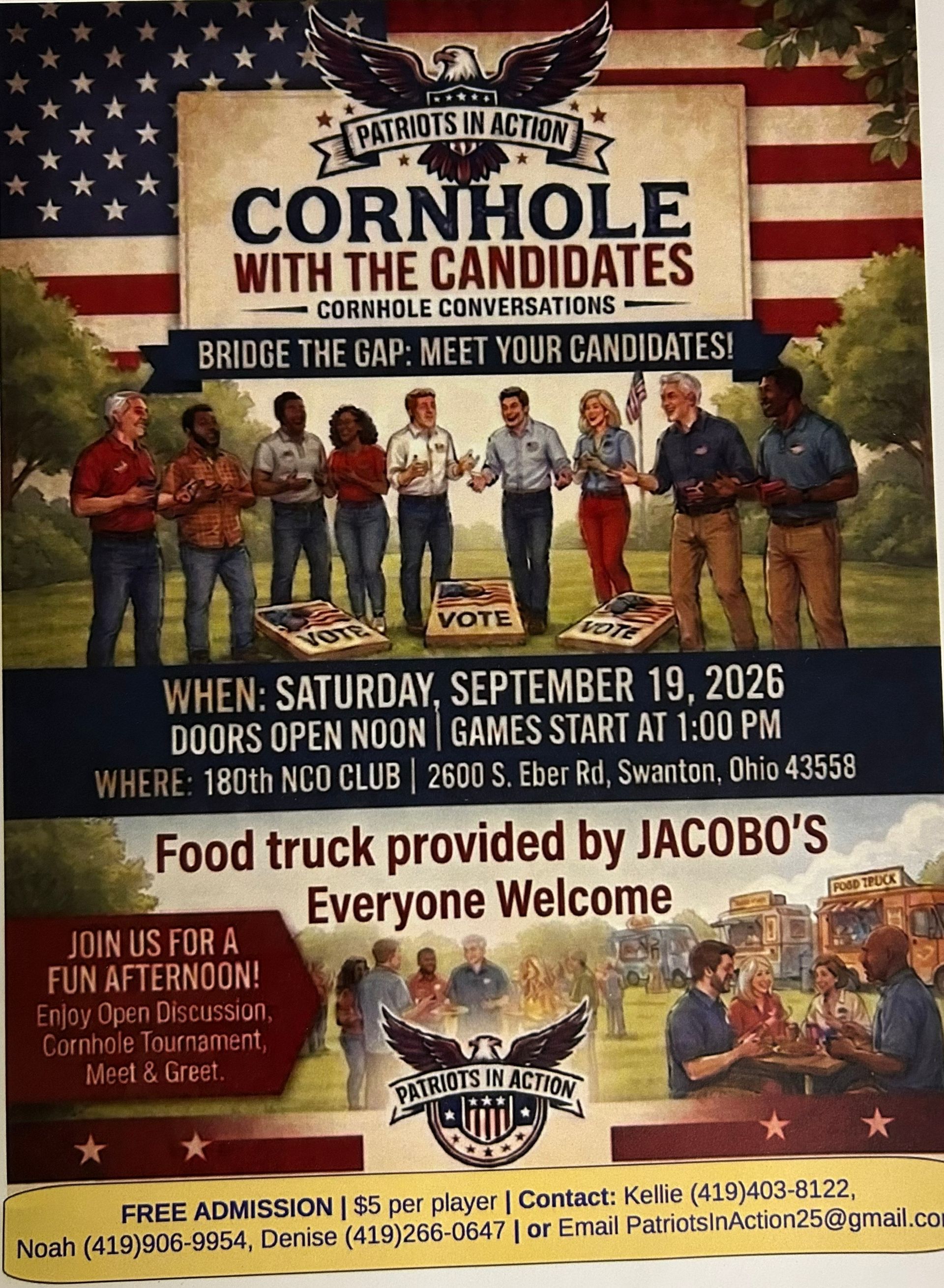 Lucas County Republican Party Cornhole with Candidates