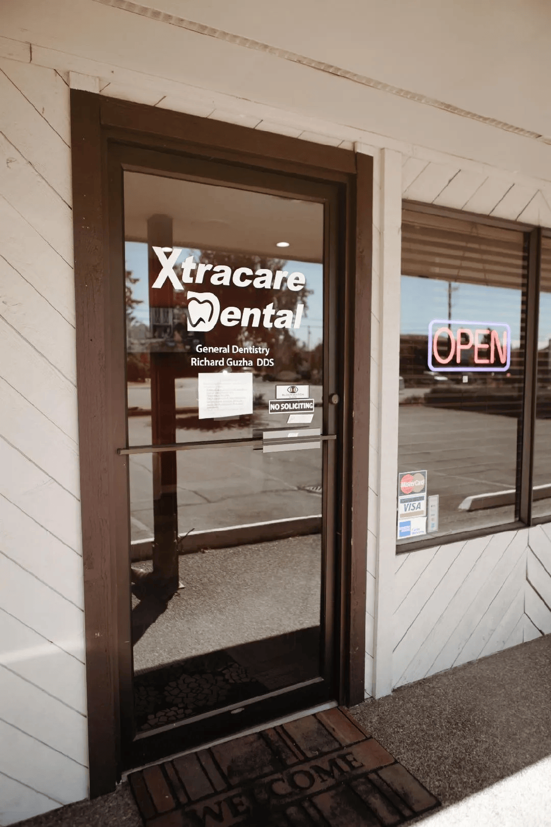 Front of the dental office