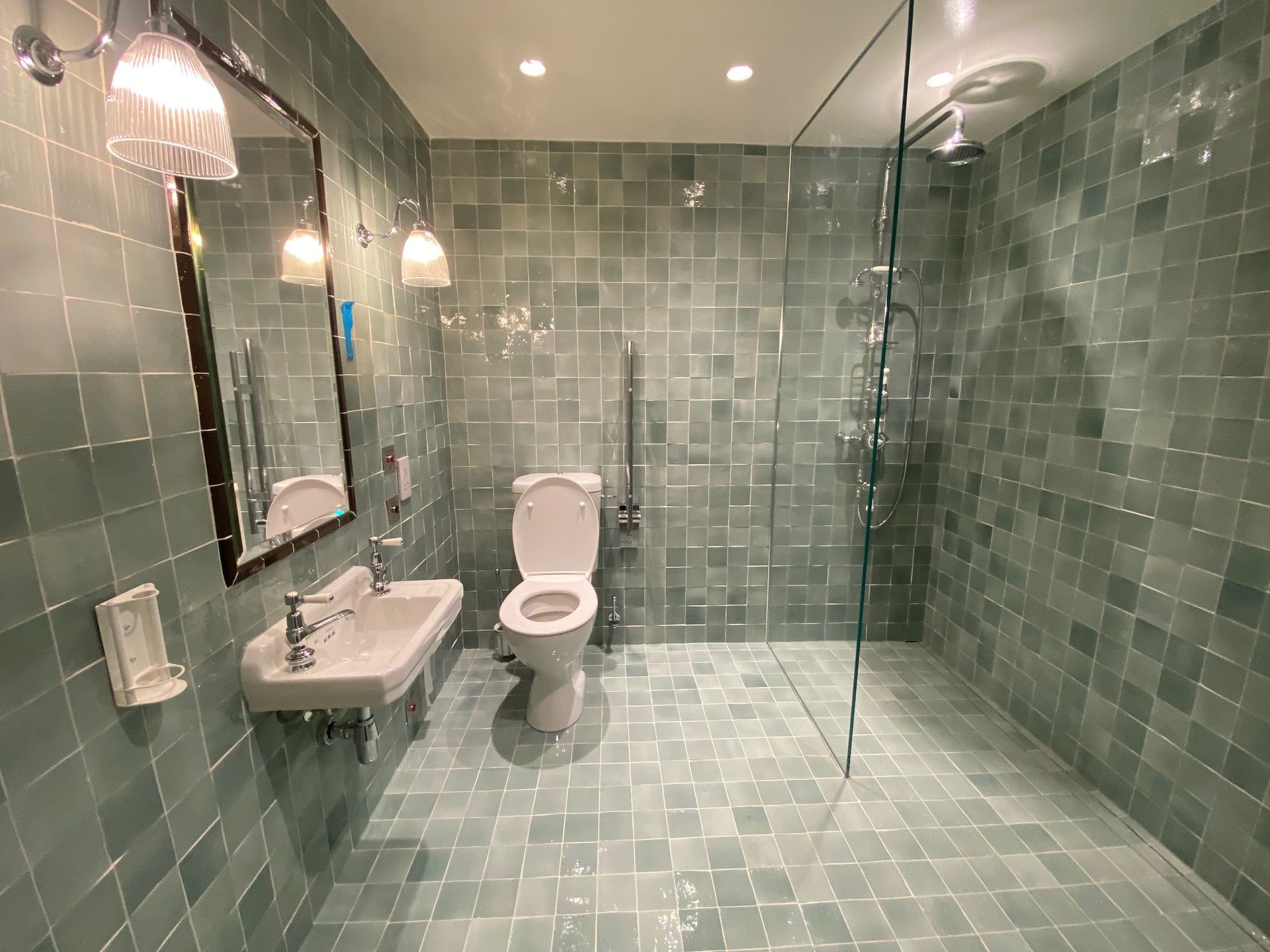 renovated bathroom with shower