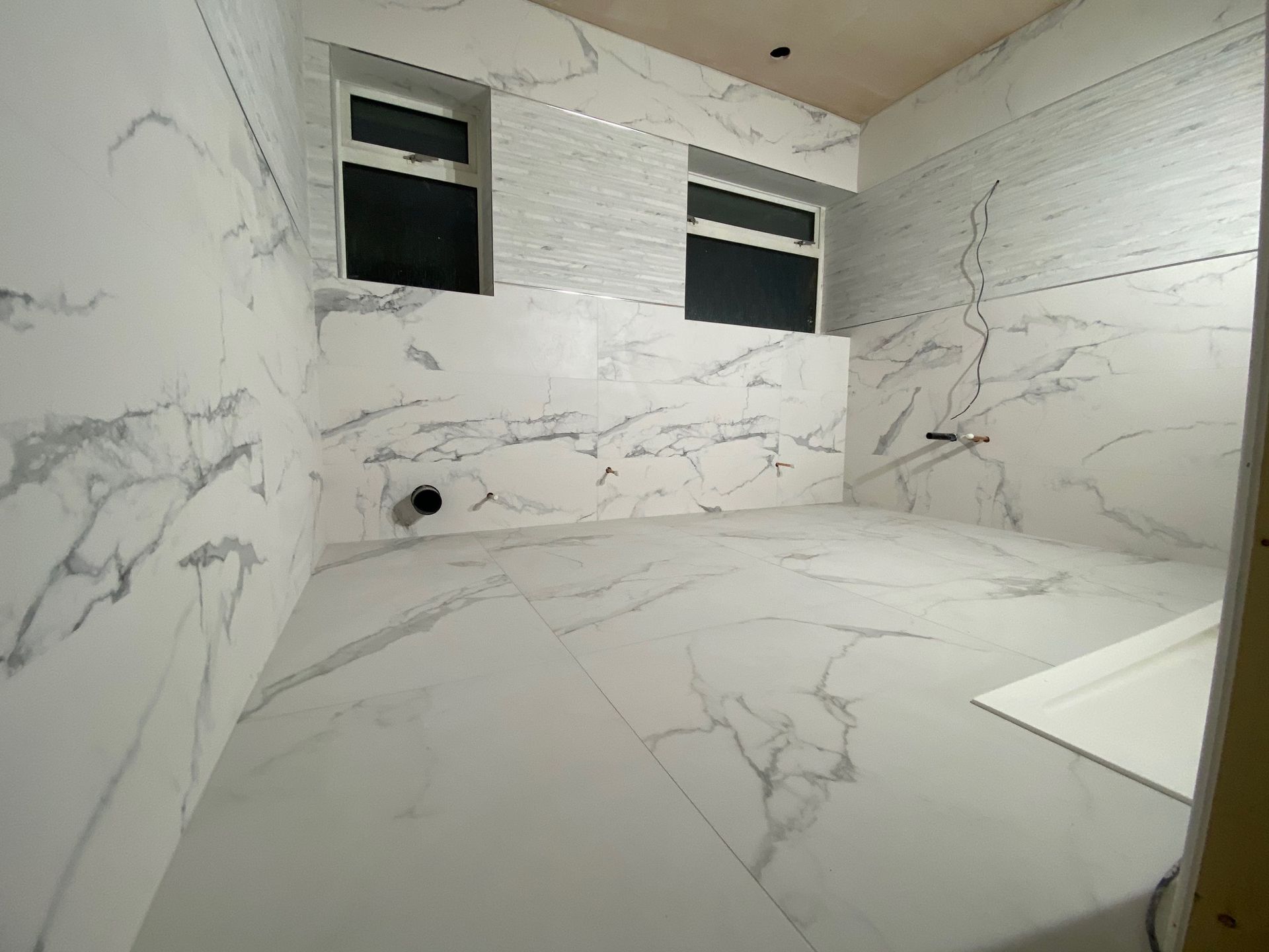 tiled bathroom