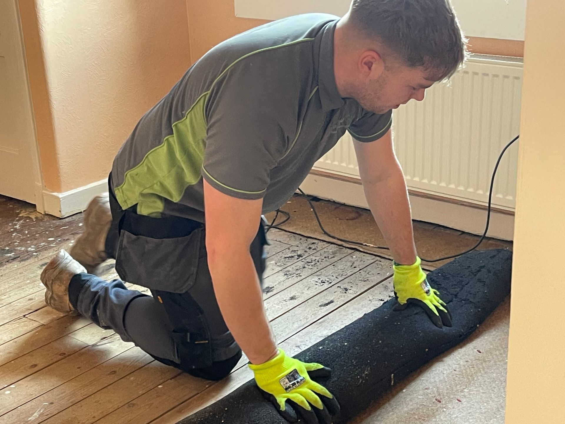 Full Property Clearance Includes Carper and Flooring Lifted and Cleared, Removed from Property