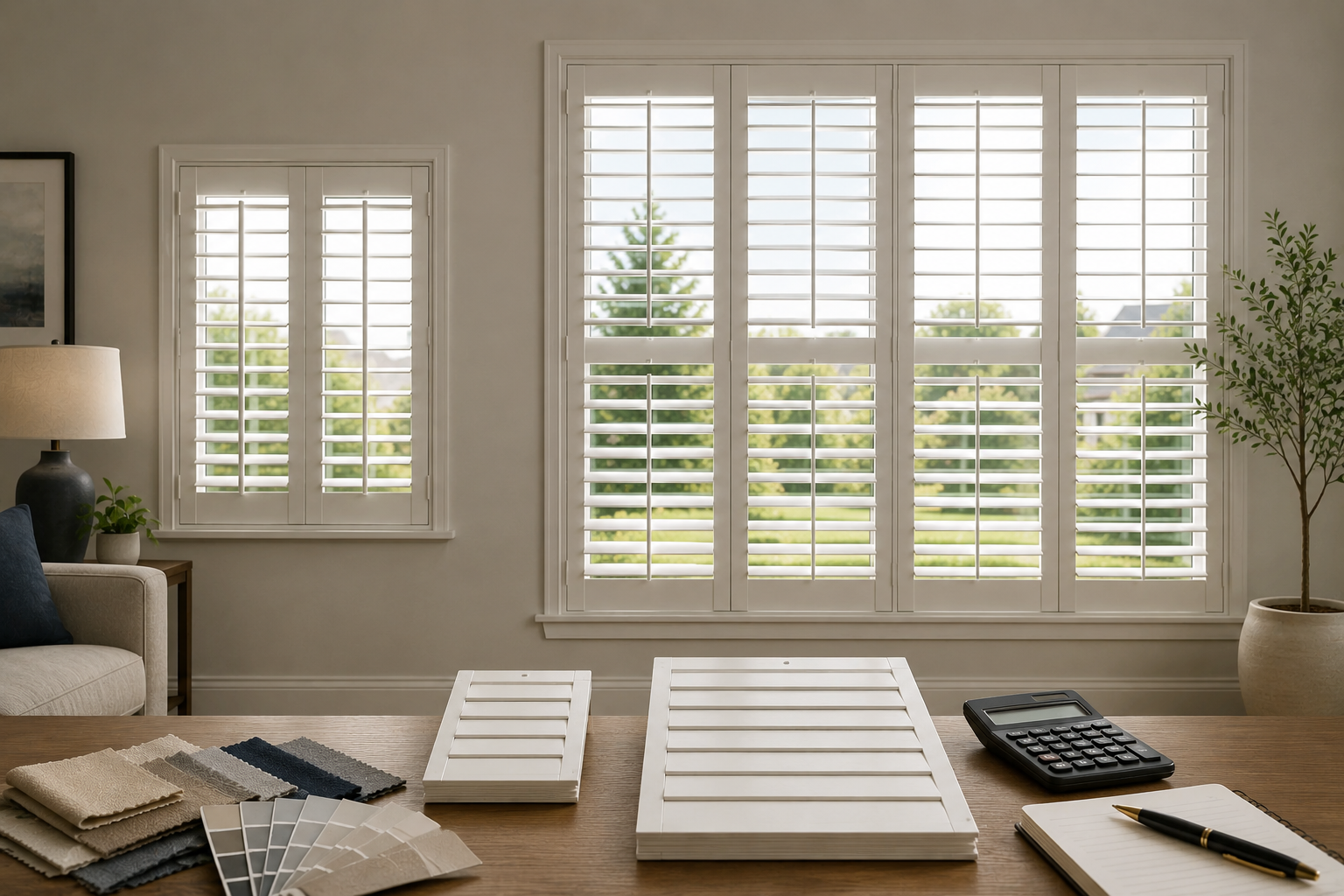 Modern home design and window treatments