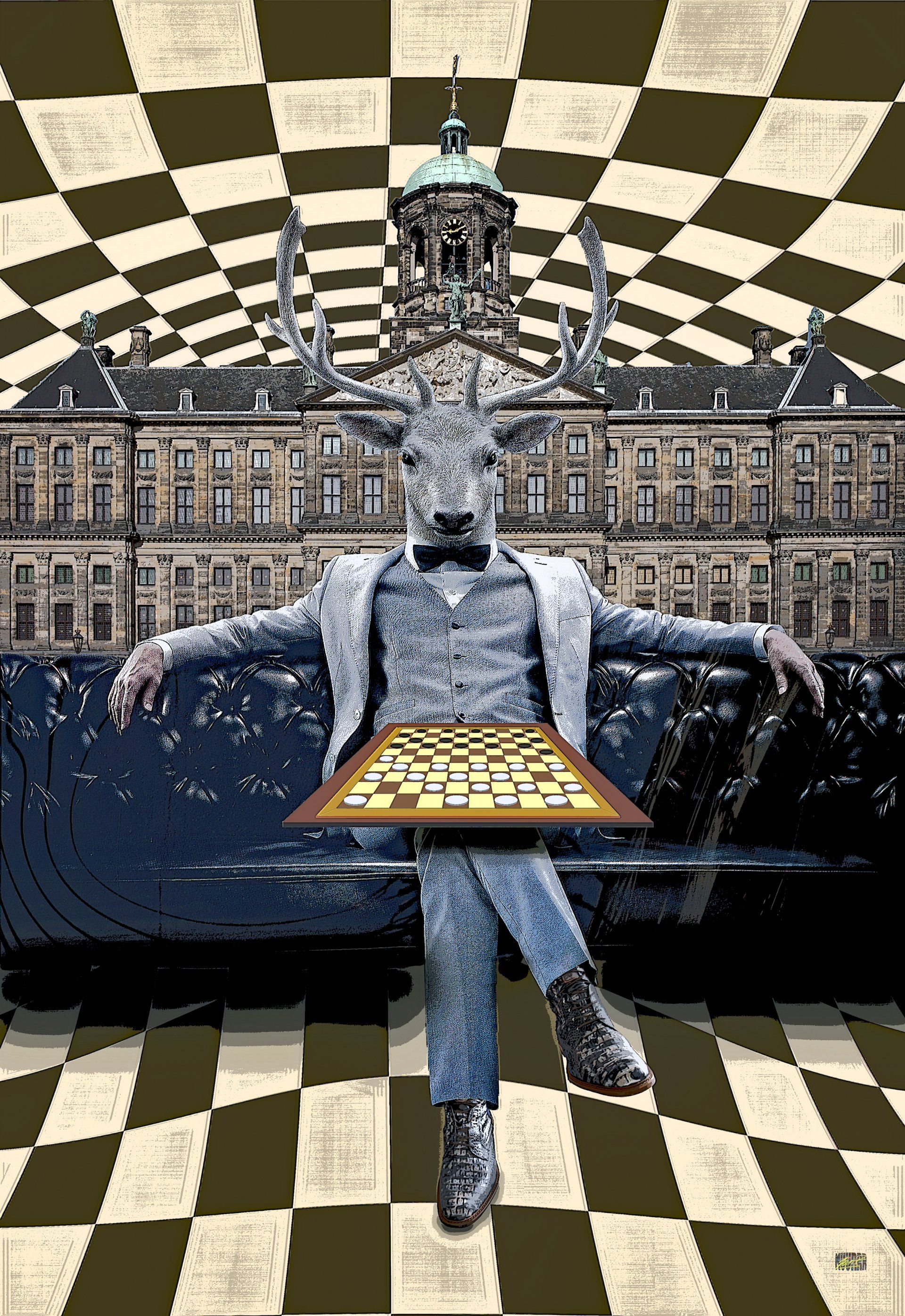 Fokker wand kunst