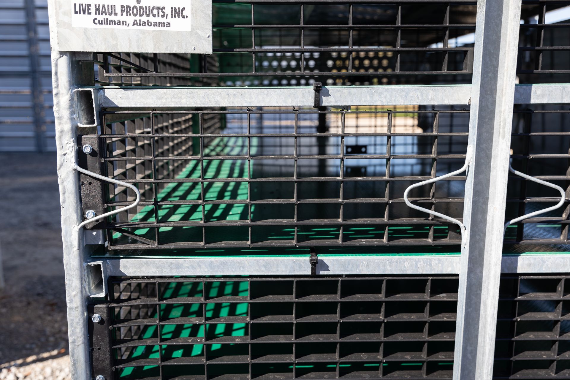 Metal storage container with a