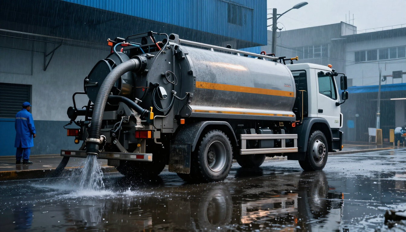 Equipo de alto vacío en operación industrial en Villahermosa
