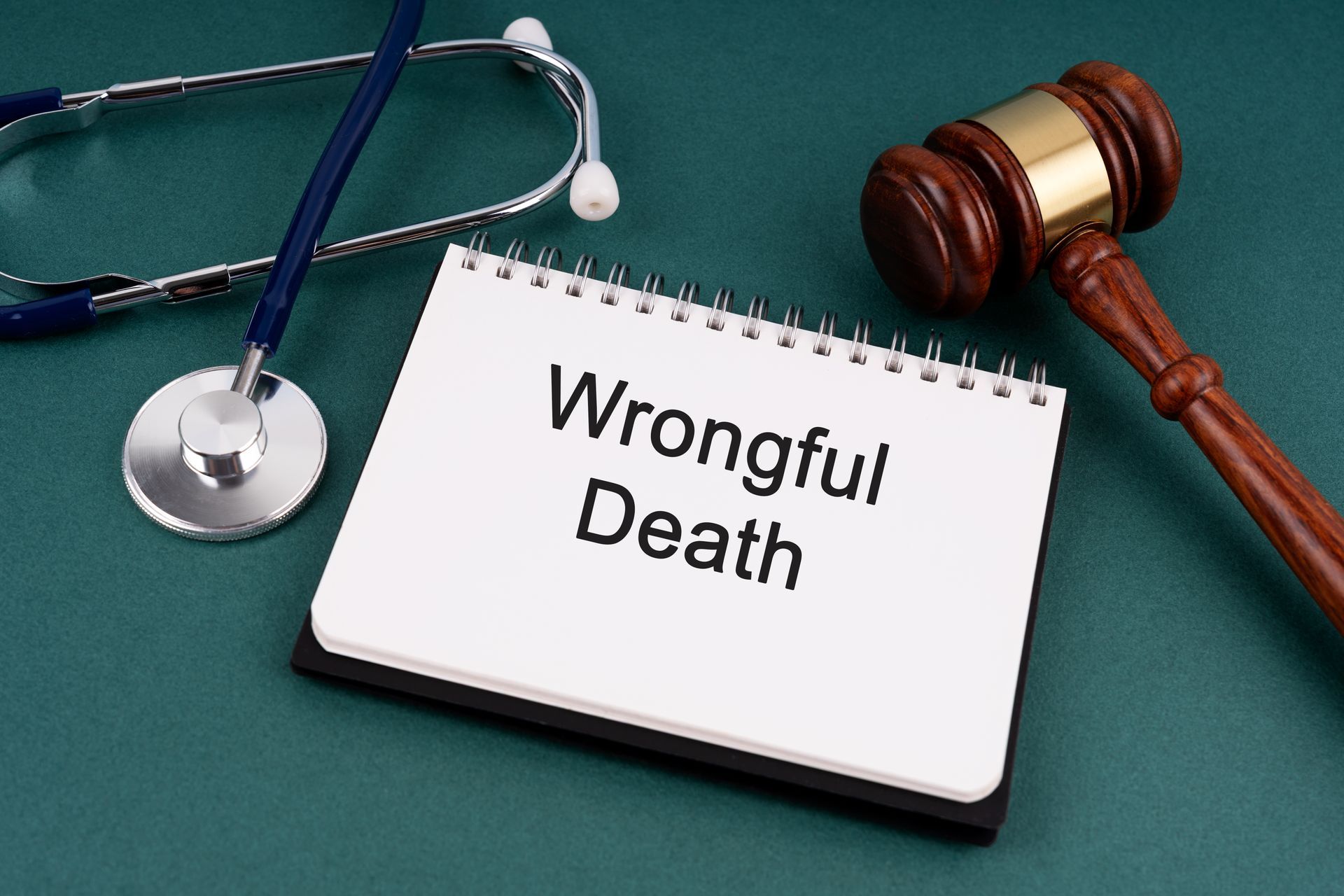 Wrongful death law concept.