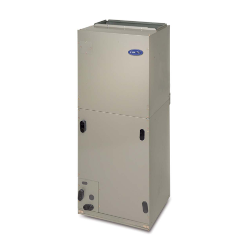 A picture of a carrier air conditioner on a white background