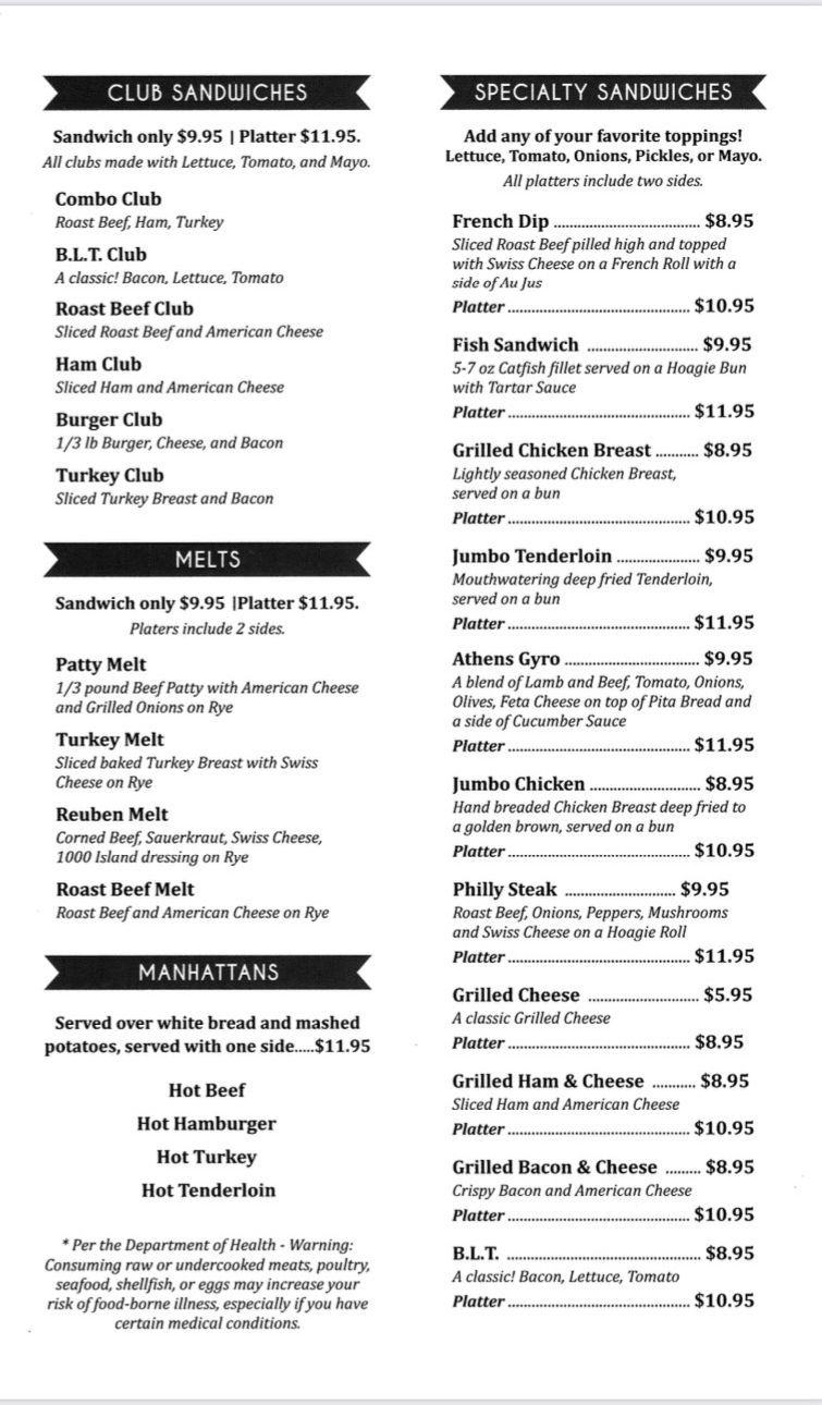 Lunch and Dinner Menu Page 3 - Jasper, IN - Cranberries Family Restaurant Lunch and Dinner Menu Page 3 - Jasper, IN - Cranberries Family Restaurant