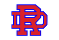 Red and blue block letter monogram of the letters D and R intertwined on a white background.