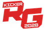 A red logo reading 
