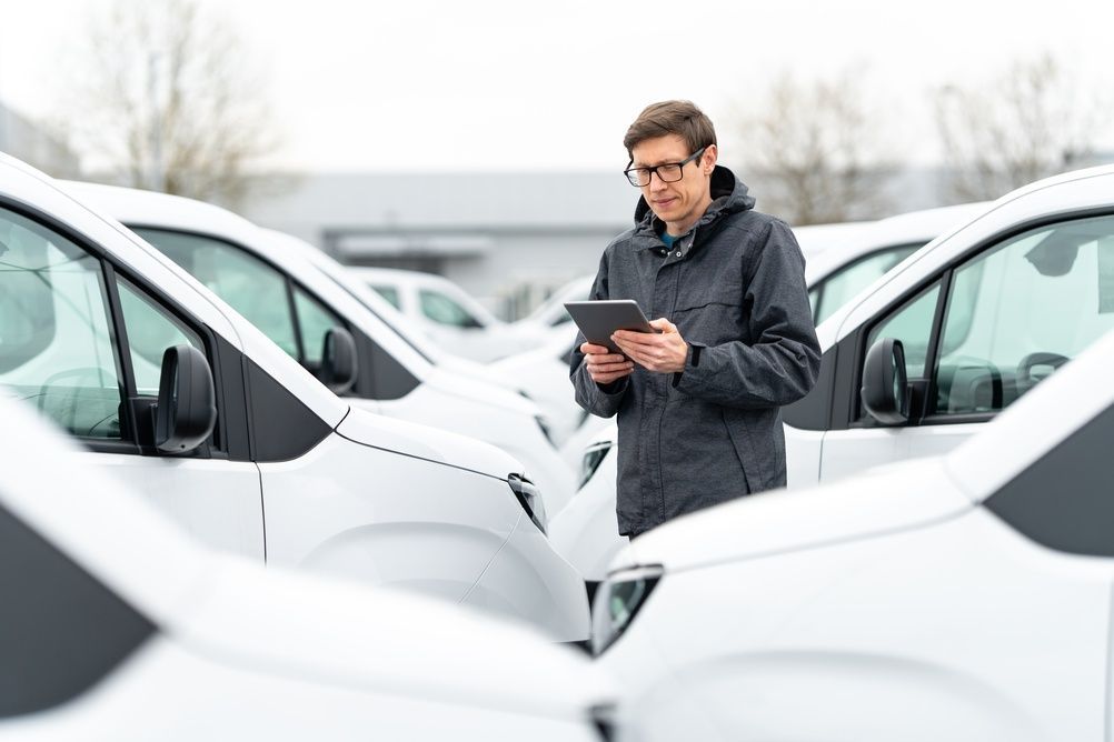 A fleet manager routinely handles vehicle lease return inspections.