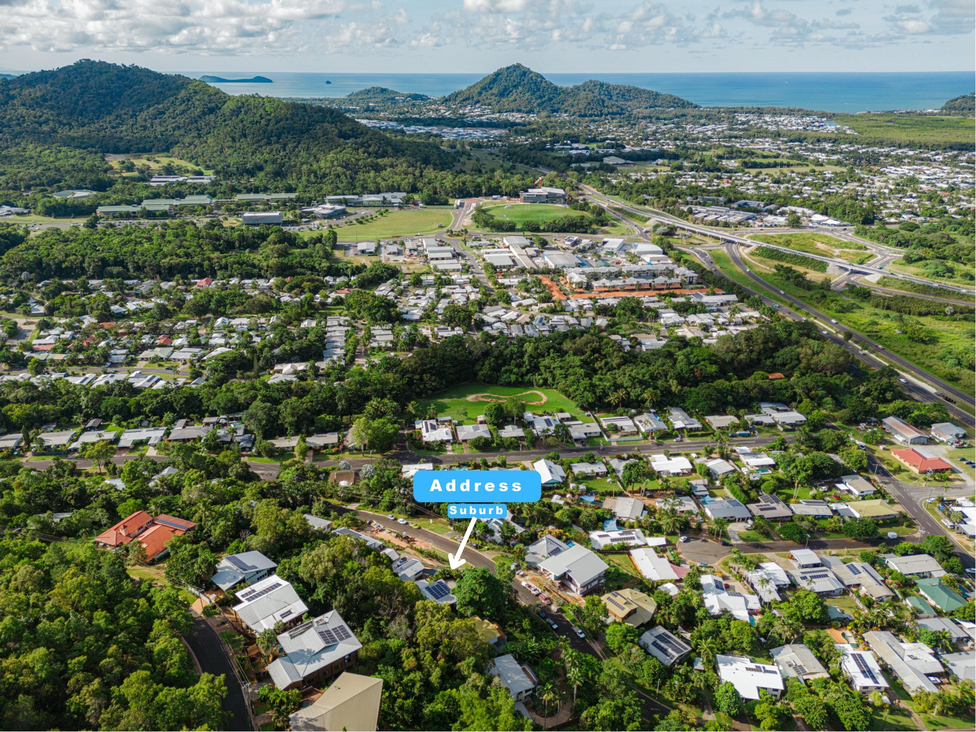 A Suburban Area, With Homes, Trees, and Mountains — MDSR Group In Manunda, QLD