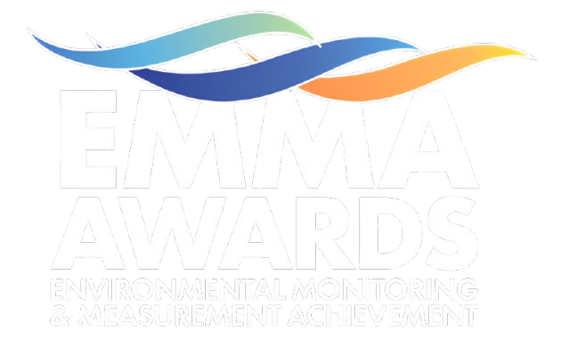 Facilities Management Awards UK 2025 logo with colorful geometric shapes on the left and gray text on white background