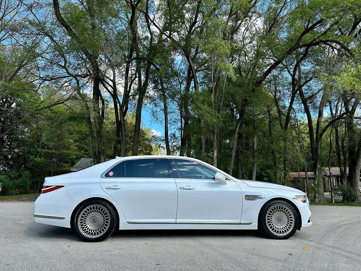 a white car with ceramic coating