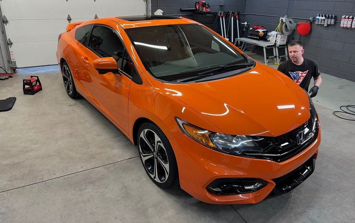 honda car with window tint