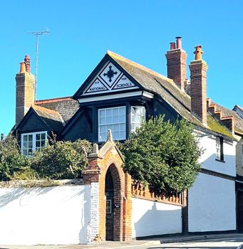 Traditional exterior decorating on a heritage property in Lyme Regis