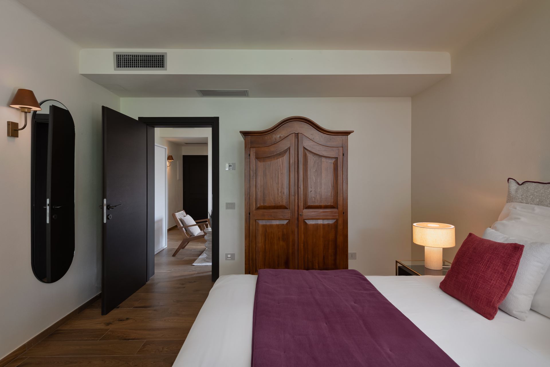 Hotel suite with private bedroom