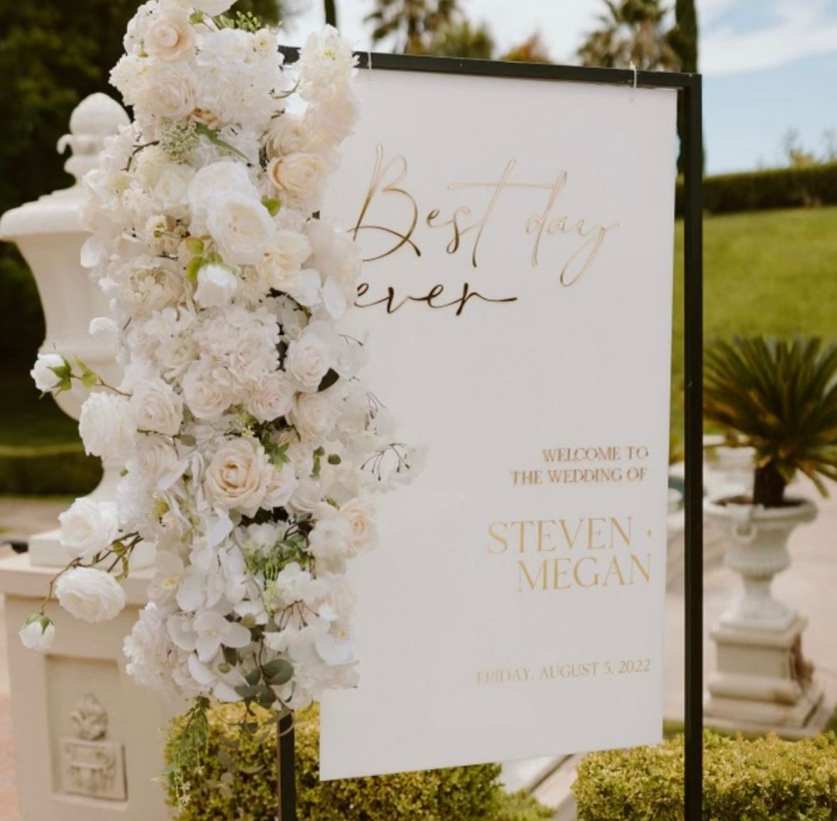 Wedding sign: 