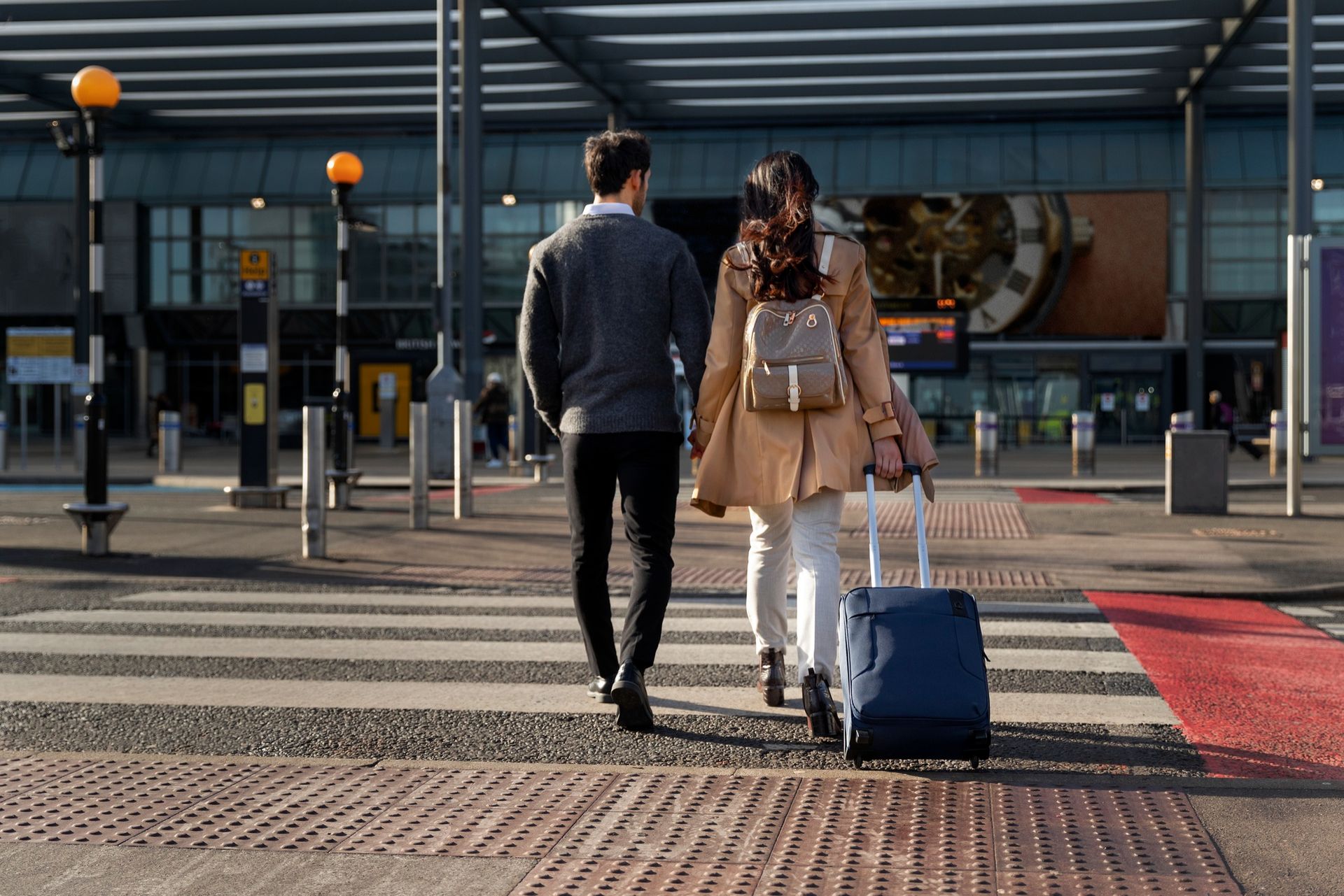 Private transfer Katowice KTW to Krakow — vehicle at airport terminal