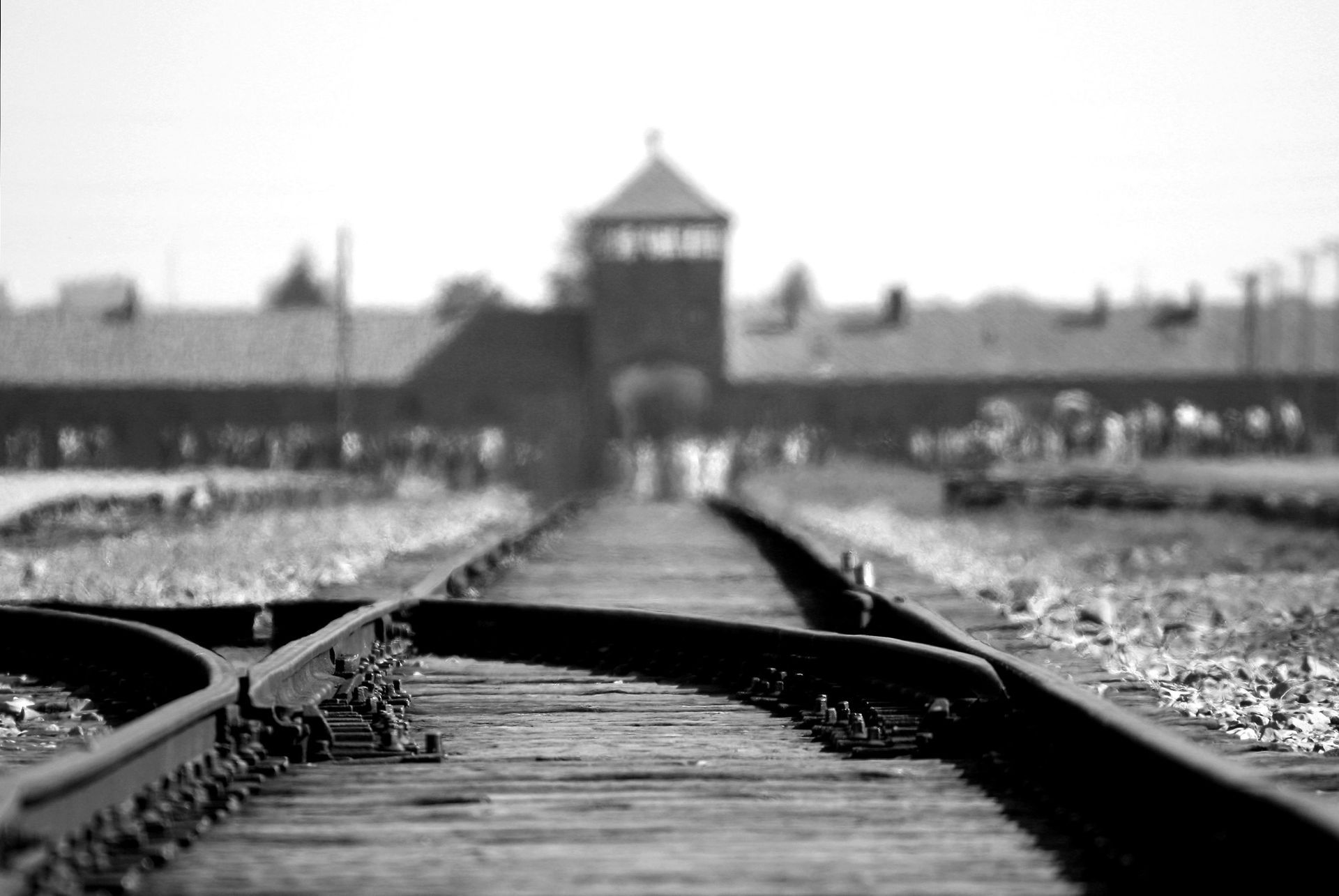 Auschwitz I — main gate Arbeit Macht Frei, guided tour from Krakow