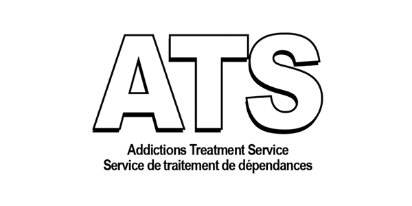 Un logo noir et blanc pour le service de traitement des dépendances ATS