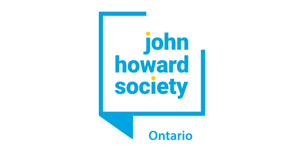 Le logo de la John Howard Society est une bulle de dialogue bleue