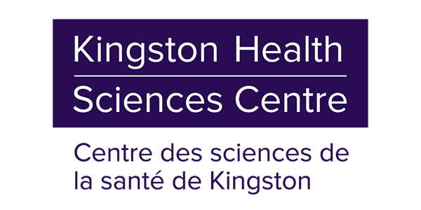 Le logo du centre des sciences de la santé de Kingston