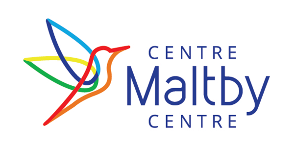 Le logo du centre maltby a un oiseau dessus