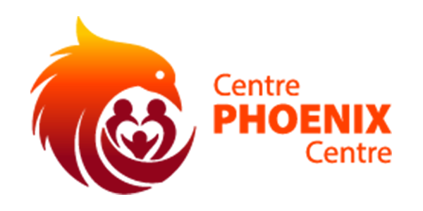 Un logo pour le centre phoenix avec un phénix et un cœur