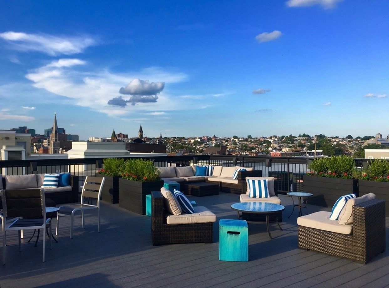 Rooftop lounge