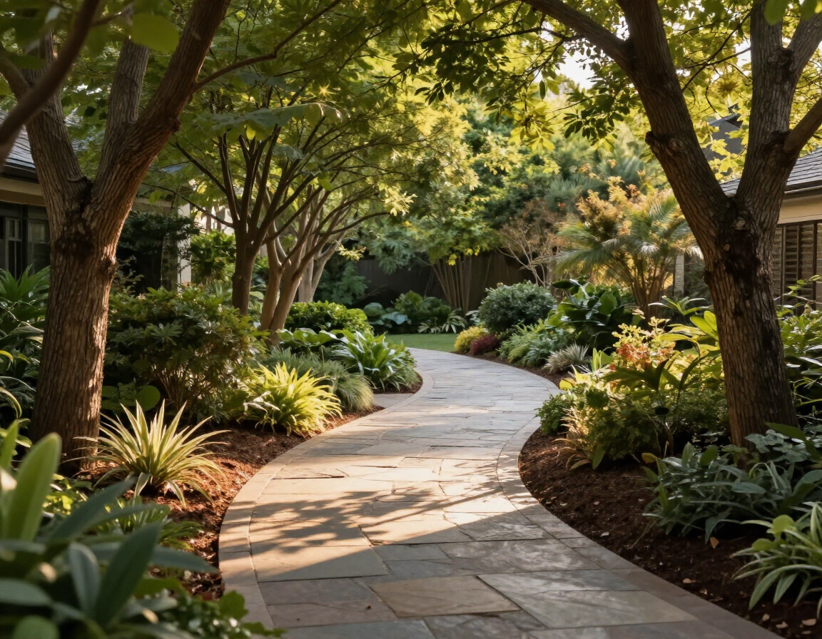 Jardín arbolado de Del Norte Residencia