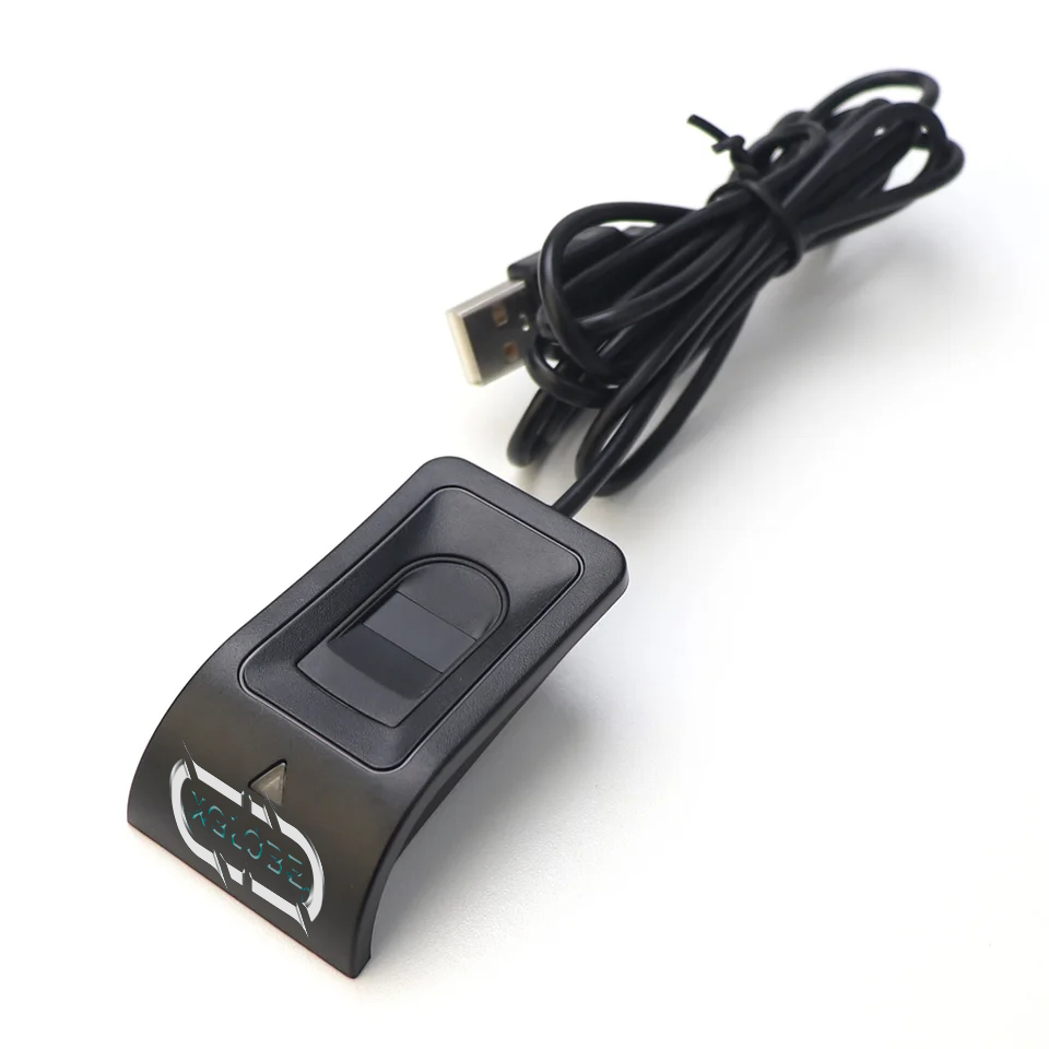 A fingerprint reader with a usb cable attached to it