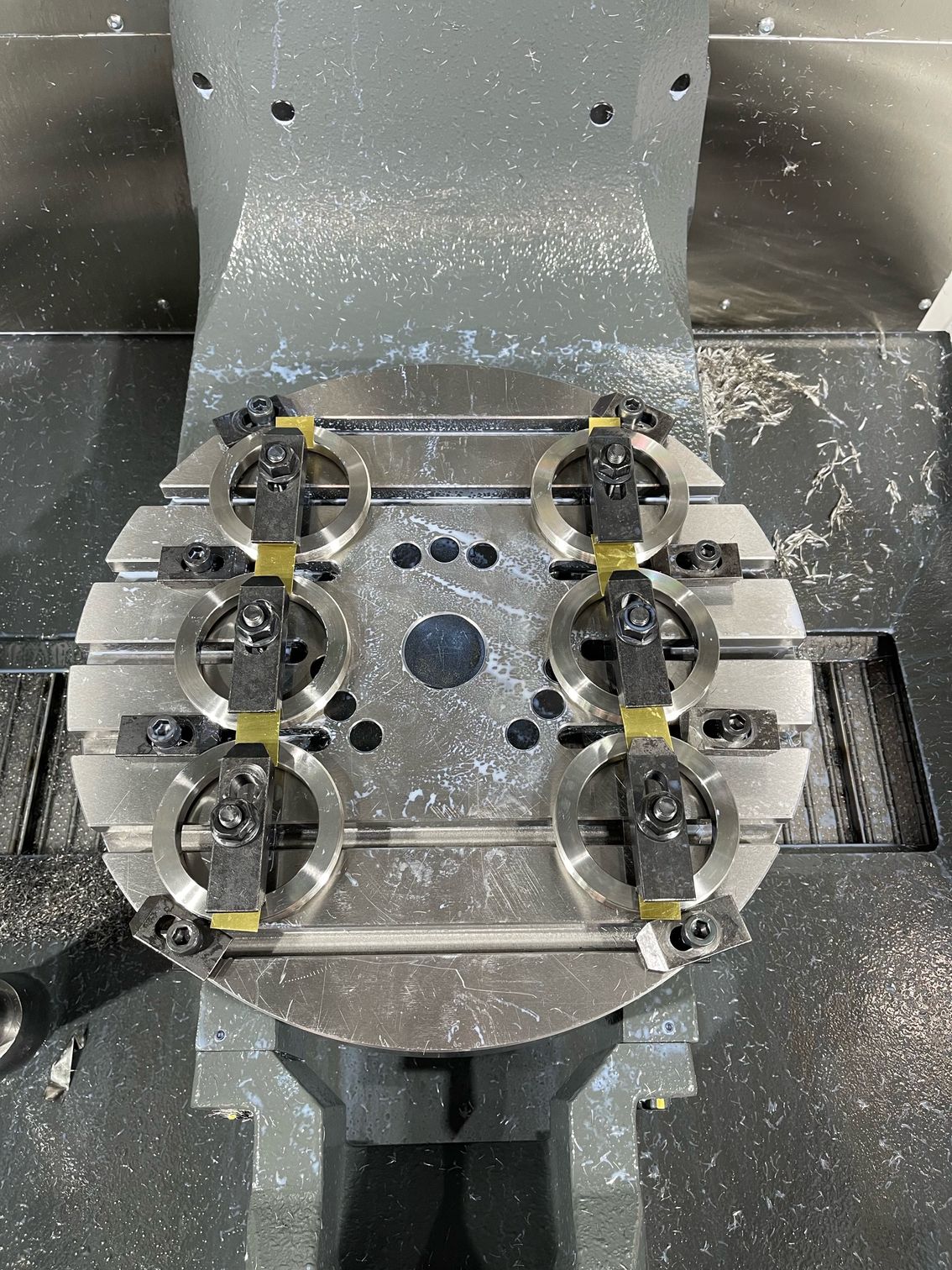 Cool manufacturing machine with circles 