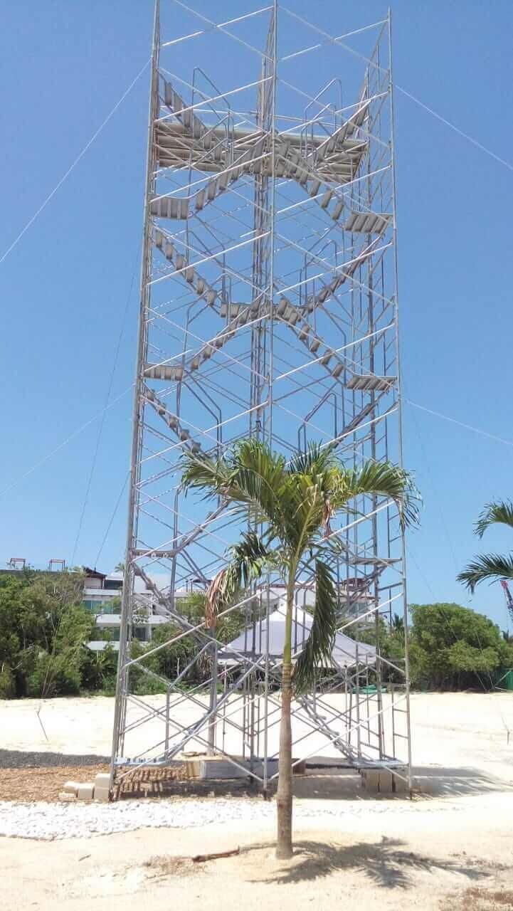 Sistema de apuntalamiento en Cancún